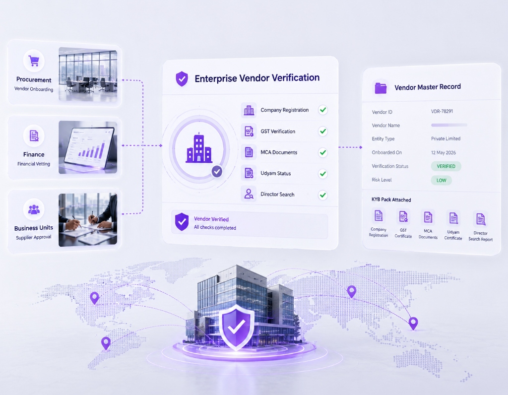 Enterprise vendor verification solutions